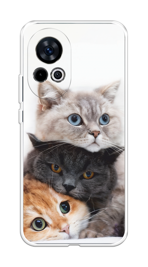 

Чехол на Huawei Nova 12 "Пушистые мордашки", Серый;черный;оранжевый, 6123050-1