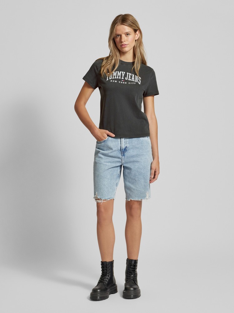 

Футболка женская Tommy Jeans DW0DW19826 черная XS, Черный, DW0DW19826