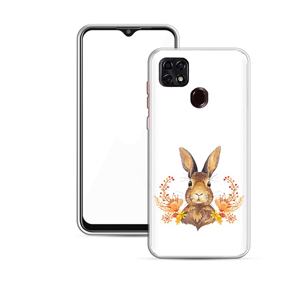 

Чехол MyPads Tocco для ZTE Blade 20 Smart зайка в цветах (PT226940.456.349), Прозрачный, Tocco