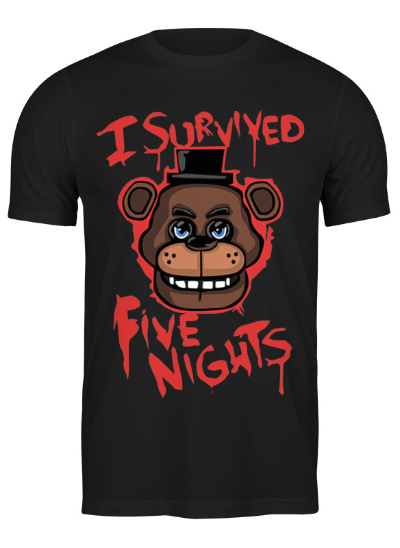 

Футболка мужская Printio Five nights at freddy черная XL, Черный, Five nights at freddy