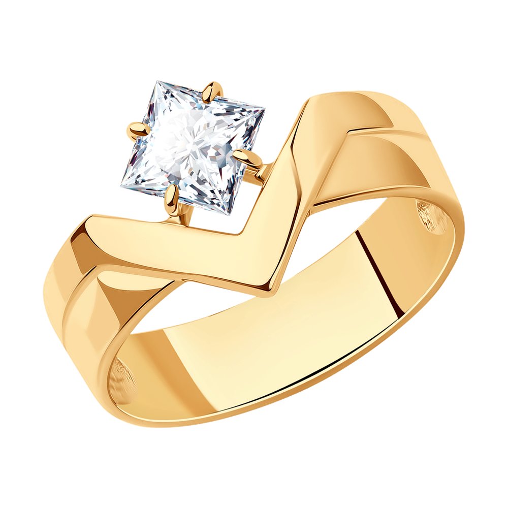 

Кольцо из серебра р. 18 SOKOLOV 93010884, фианит, 93010884