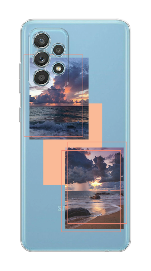 

Чехол на Samsung Galaxy A33 5G "Sky collage", Розовый;прозрачный;синий, 2104450-1
