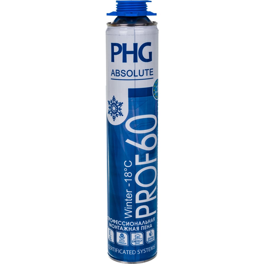 PHG Absolute PROF 60 профессиональня монтажная пена 750 ml Winter 242413