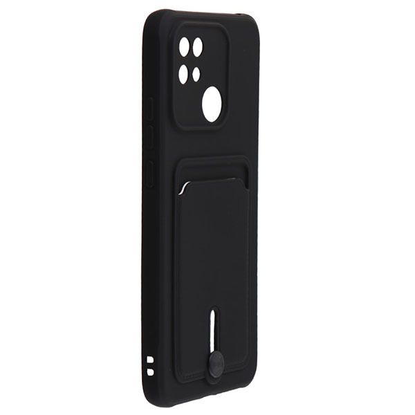 

Силиконовый чехол для Xiaomi Redmi 10C Card Holder Черный, для Xiaomi Redmi 10C Card Holder Черный