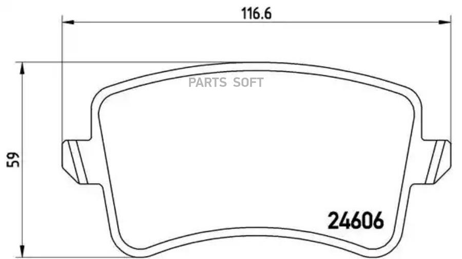 

Колодки тормозные дисковые задн, AUDI: A4 1.8 TFSI/1.8 TFSI quattro/2.0 TDI/2.0 TDI quattr