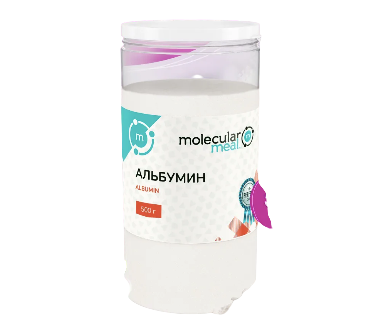 

Альбумин Molecularmeal кондитерский пищевой в порошке, сухой яичный белок, 500 г