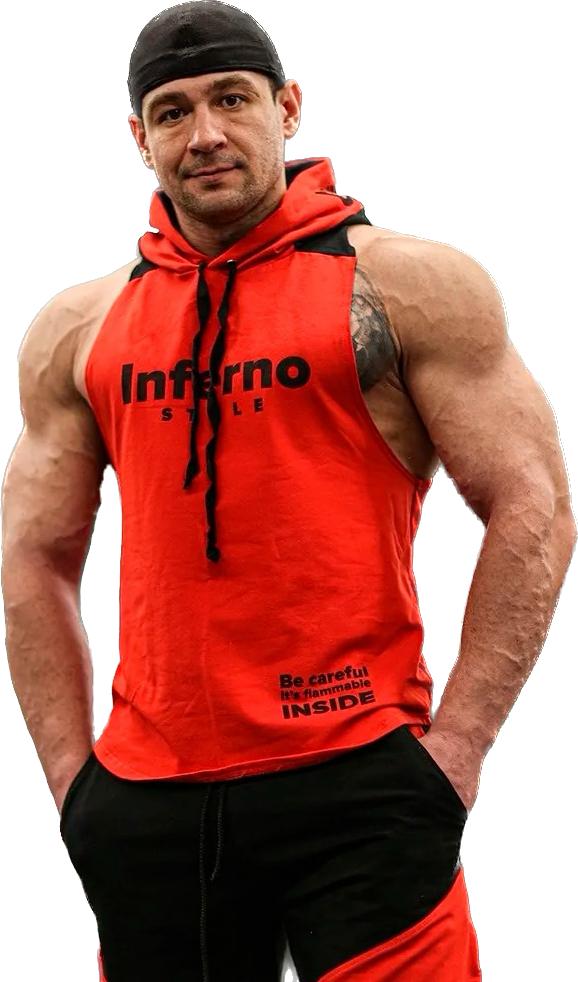 

Майка мужская INFERNO style М-005-000 красная S, Красный, М-005-000