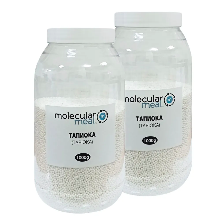 

Тапиока Molecularmeal в шариках, белая, крупа саго, маленькая, маниока, 1 кг, Тапиока