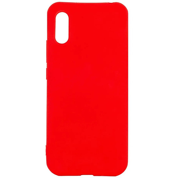 фото Силиконовый чехол для xiaomi redmi 9a soft case красный zibelino