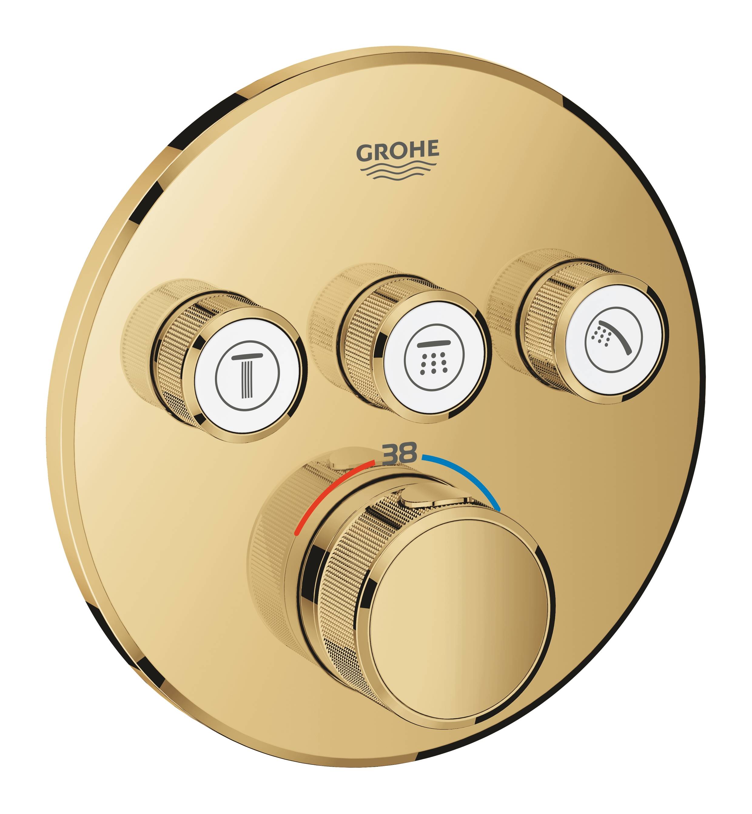 

Термостат GROHE Grohtherm SmartControl на 3 выхода, верхняя монтажная часть(29121GL0)