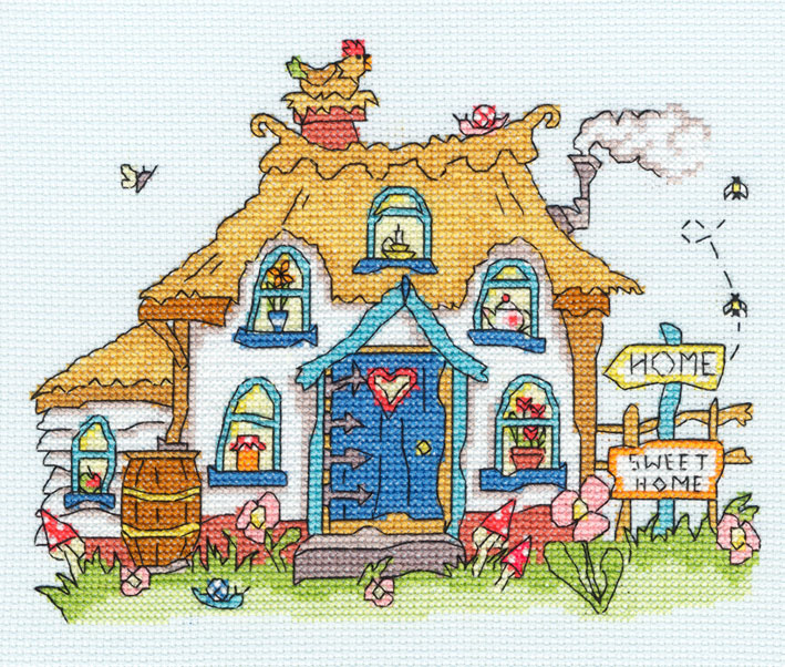 фото Набор для вышивания крестом bothy threads "cottage" (коттедж) арт.xsd9