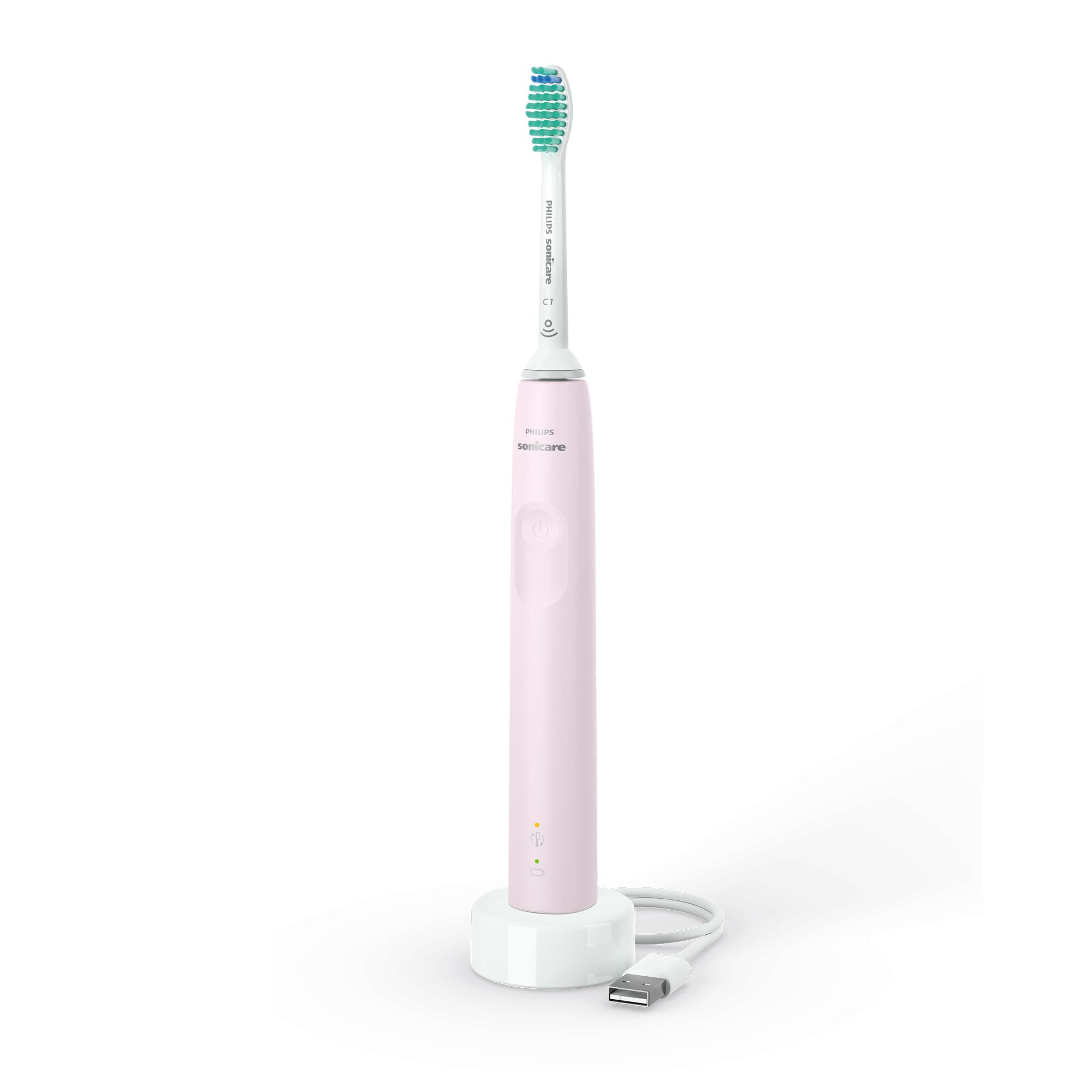 фото Электрическая зубная щетка philips sonicare 2100 series hx3651/11 white/pink