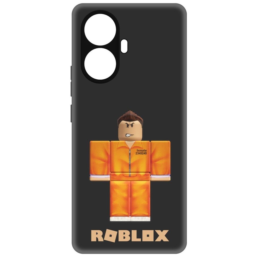 

Чехол-накладка Софт Roblox-Заключенный для Realme 10 Pro+, Черный