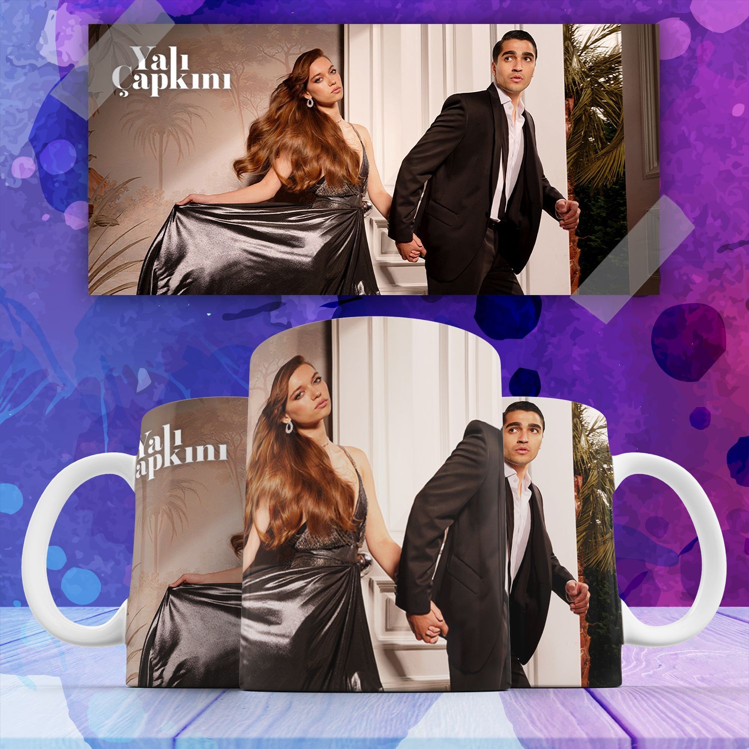 

Кружка с принтом зимородок yali apkini Ферит Сейран сериал 330 мл