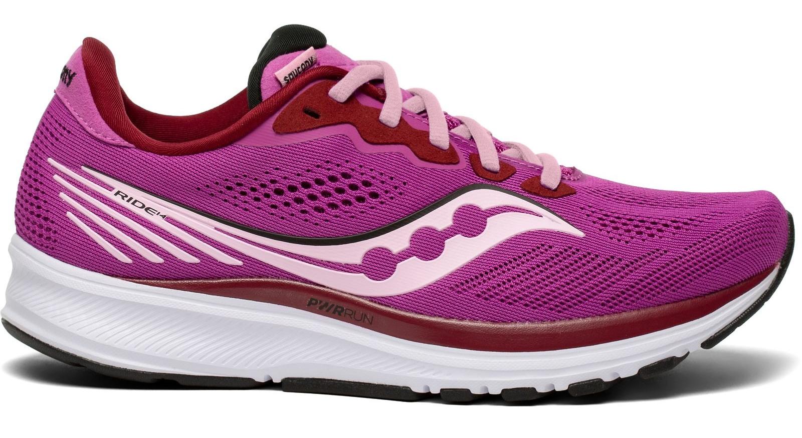 фото Кроссовки женские saucony ride 14 w фиолетовые 7.5 us