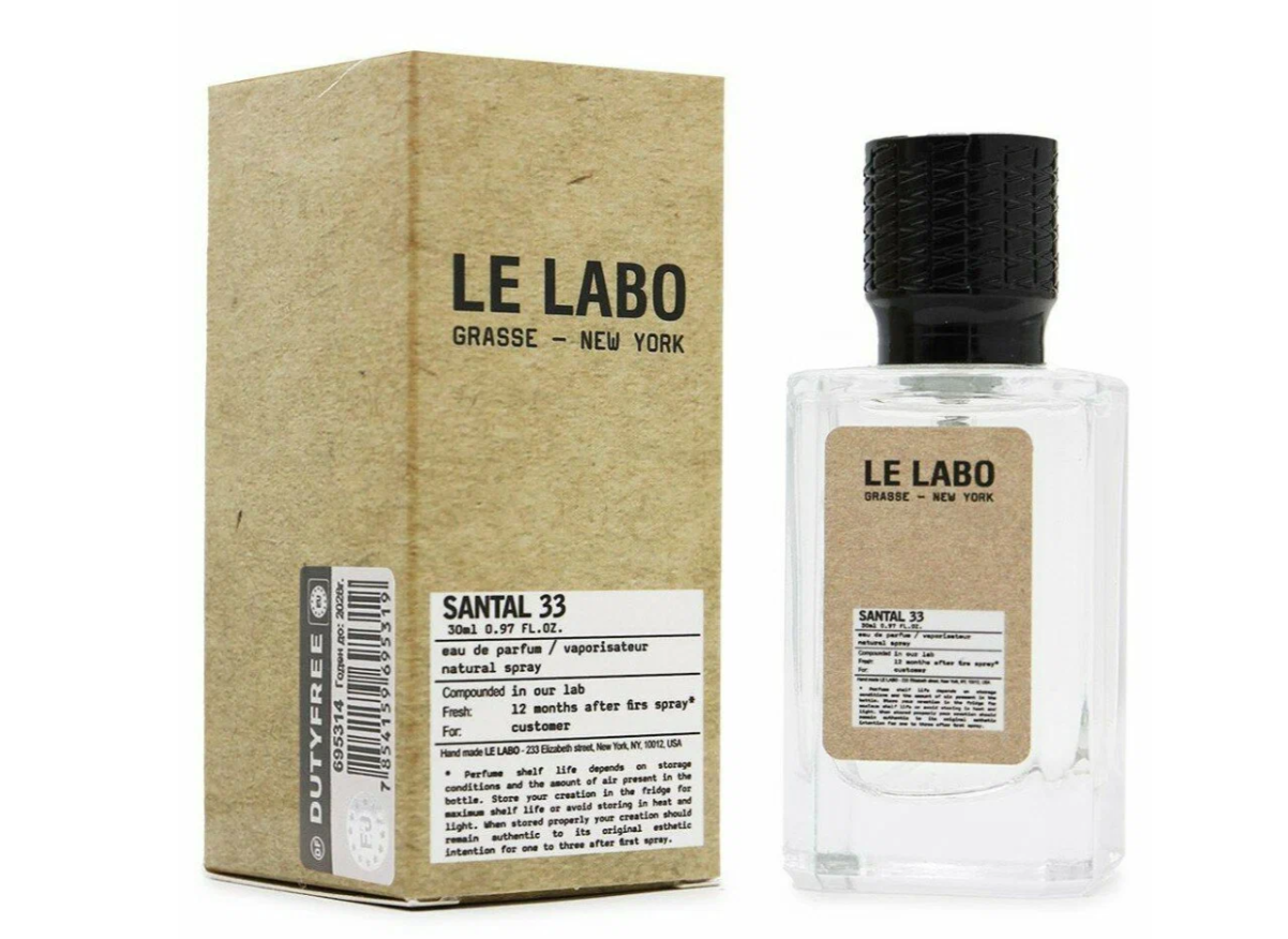 Парфюмерная вода LE LABO SANTAL 33 унисекс 30 мл