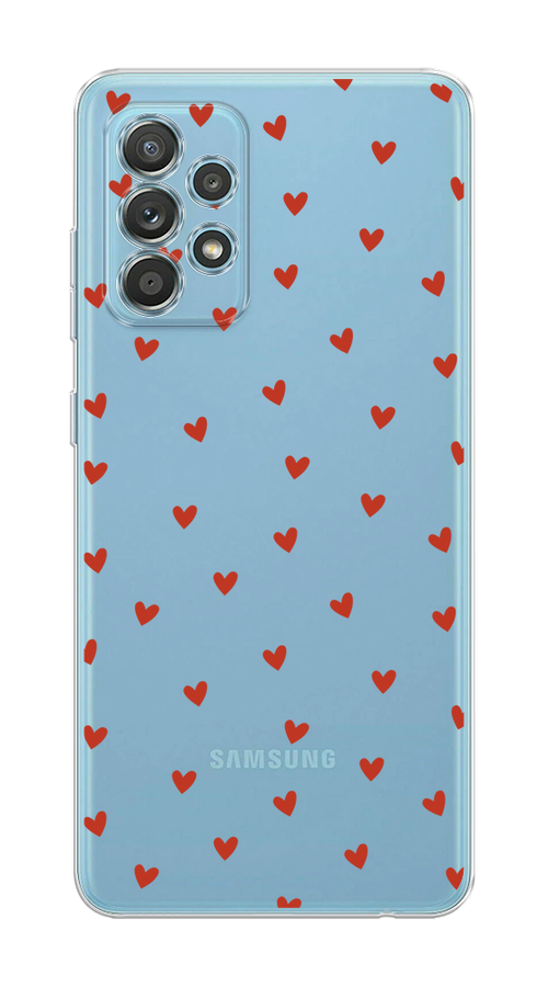 

Чехол на Samsung Galaxy A33 5G "Red hearts", Красный;прозрачный, 2104450-1
