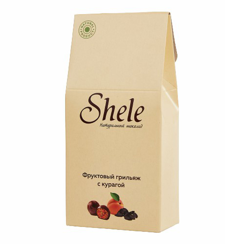 

Шоколадные конфеты Shele Фруктовый грильяж с курагой 120 г