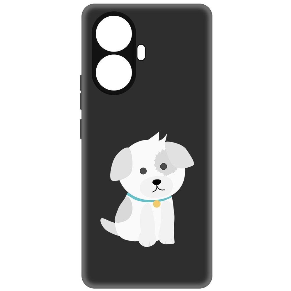 

Чехол-накладка Софт Белый щенок для Realme 10 Pro+
