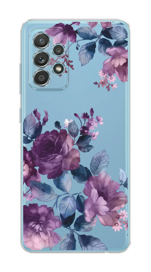 

Чехол на Samsung Galaxy A33 5G "Purple Blossoms", Синий;фиолетовый, 2104450-1