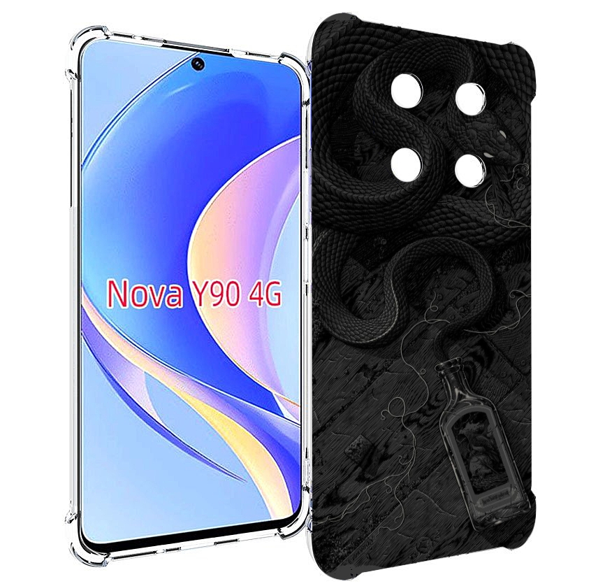 

Чехол MyPads змея с бутылкой для Huawei Nova Y90 (CTR-LX1) / Enjoy 50 Pro, Tocco