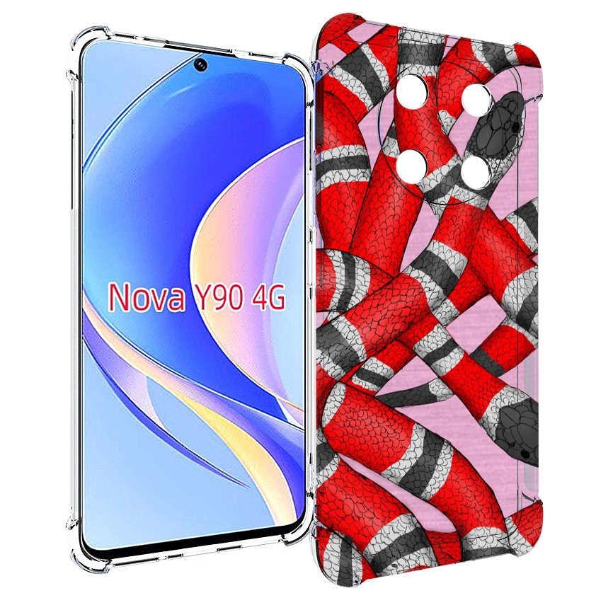 

Чехол MyPads змея-красно-черно-белый для Huawei Nova Y90 (CTR-LX1) / Enjoy 50 Pro, Tocco