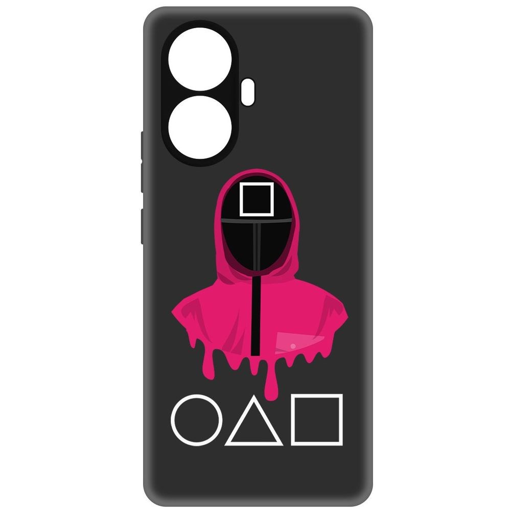 

Чехол-накладка Софт Игра в кальмара-Начальник для Realme 10 Pro+, Черный
