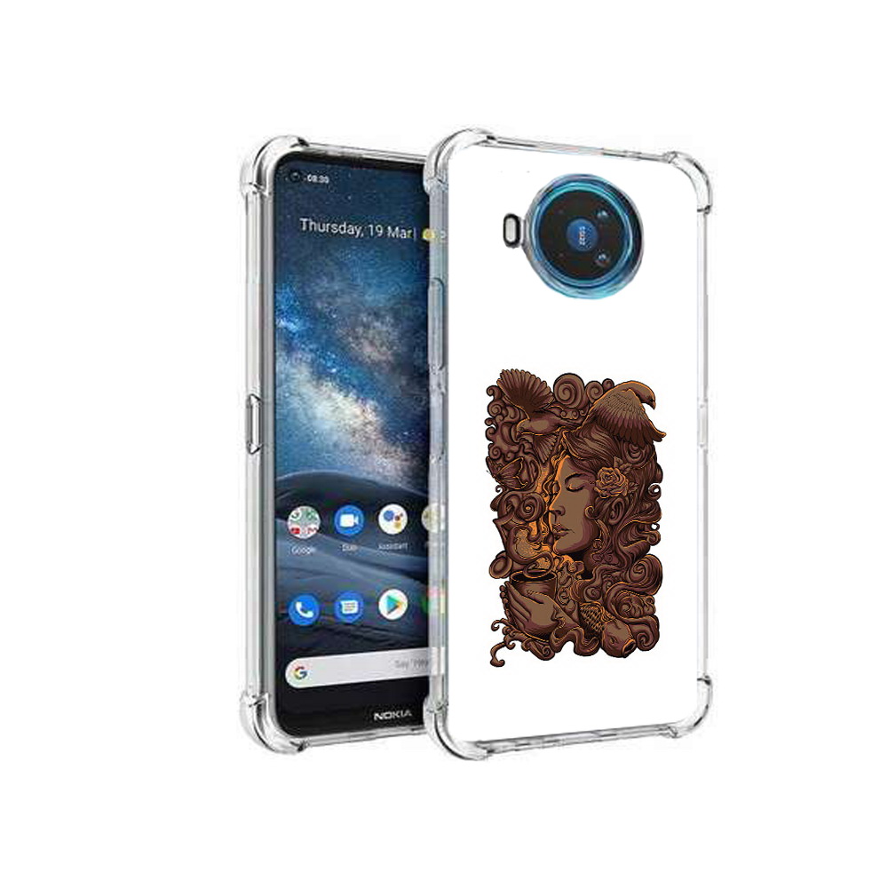 

Чехол MyPads девушка с длинными волосами абстракция для Nokia X100, Прозрачный, Tocco