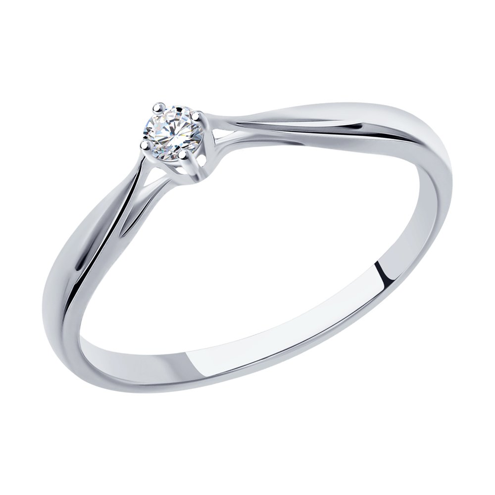 

Кольцо из золота р. 17 SOKOLOV Diamonds 1011498, бриллиант, 1011498