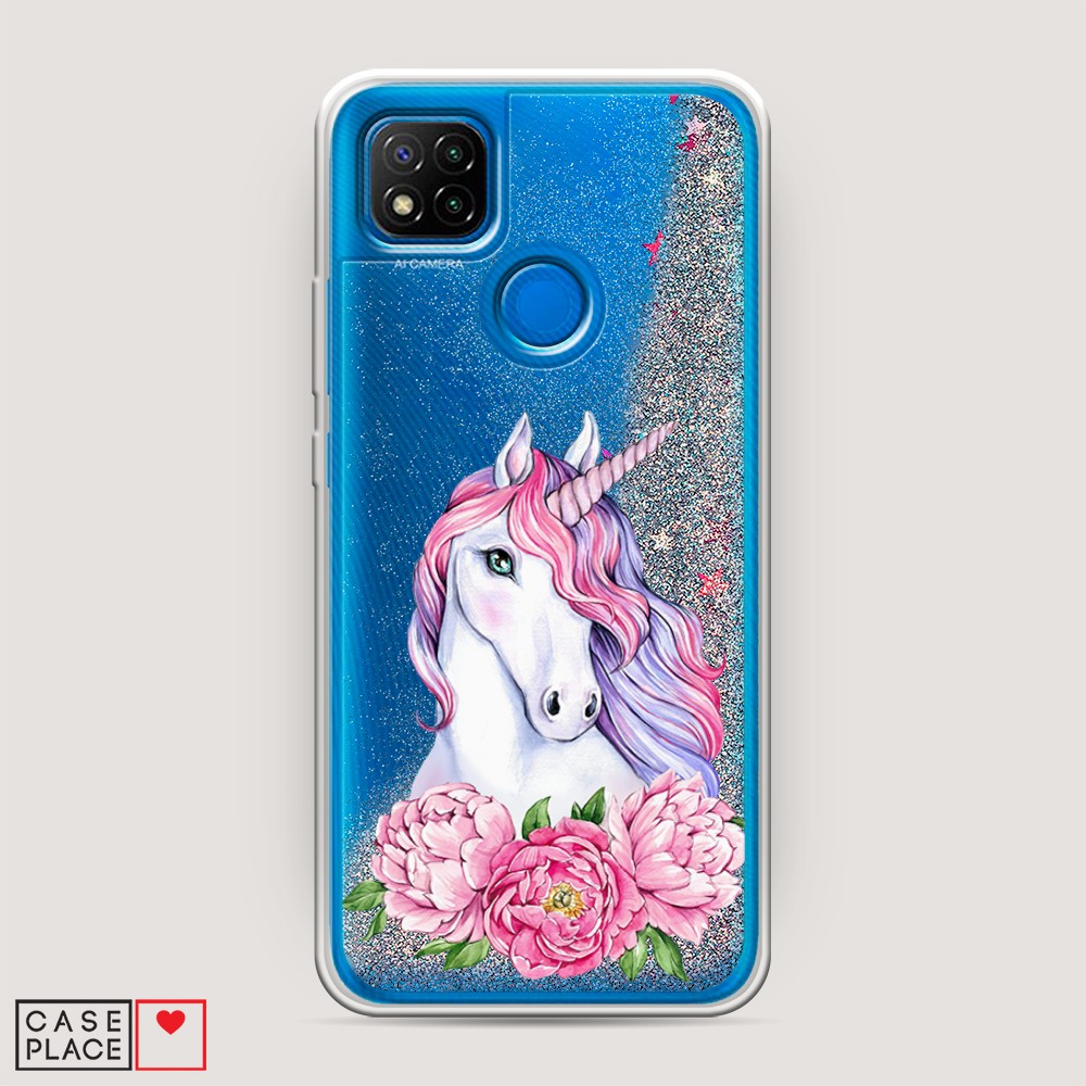 

Чехол Awog на Xiaomi Redmi 9C "Единорог с пионами", Разноцветный, 39091-1