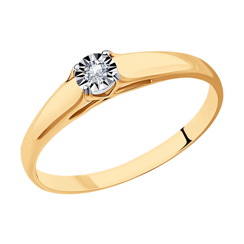 

Кольцо из золота р. 17,5 SOKOLOV Diamonds 1011522, бриллиант, 1011522