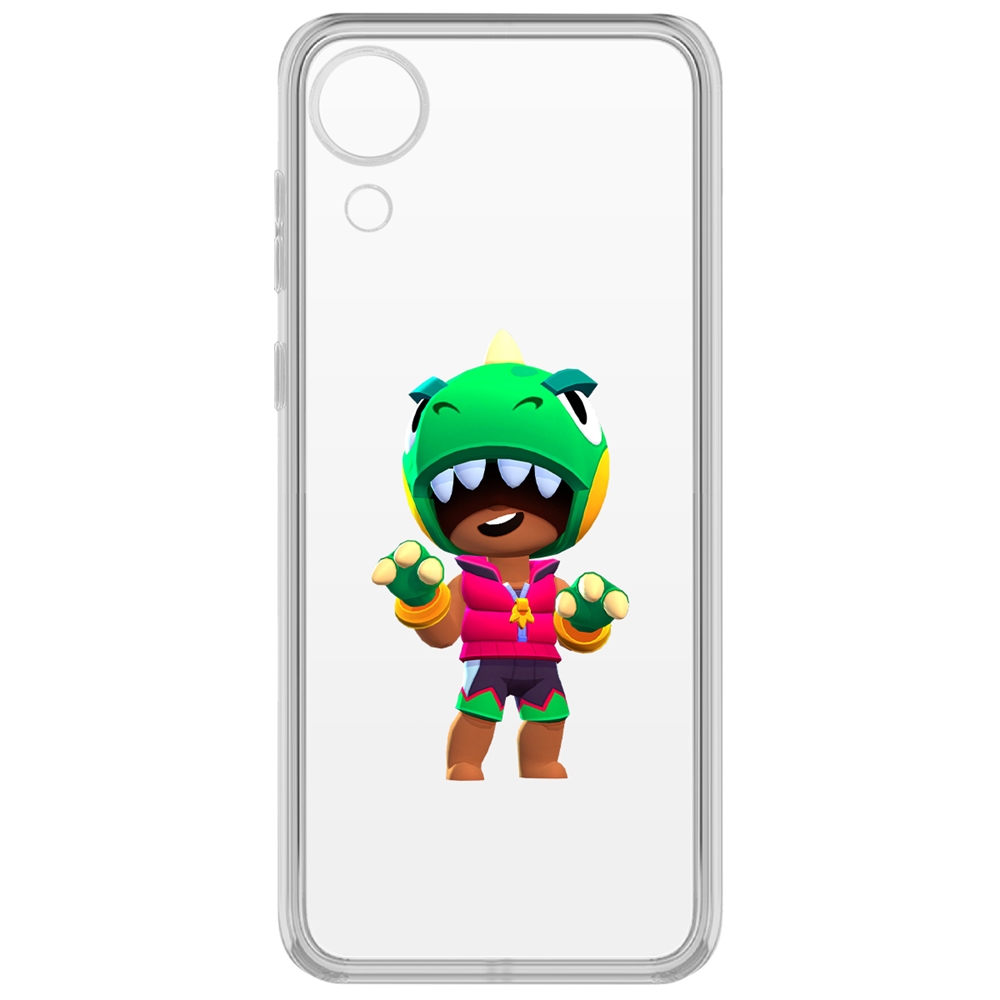 

Чехол-накладка Brawl Stars-Дино Леон для Samsung Galaxy A03 Core (A032), Прозрачный