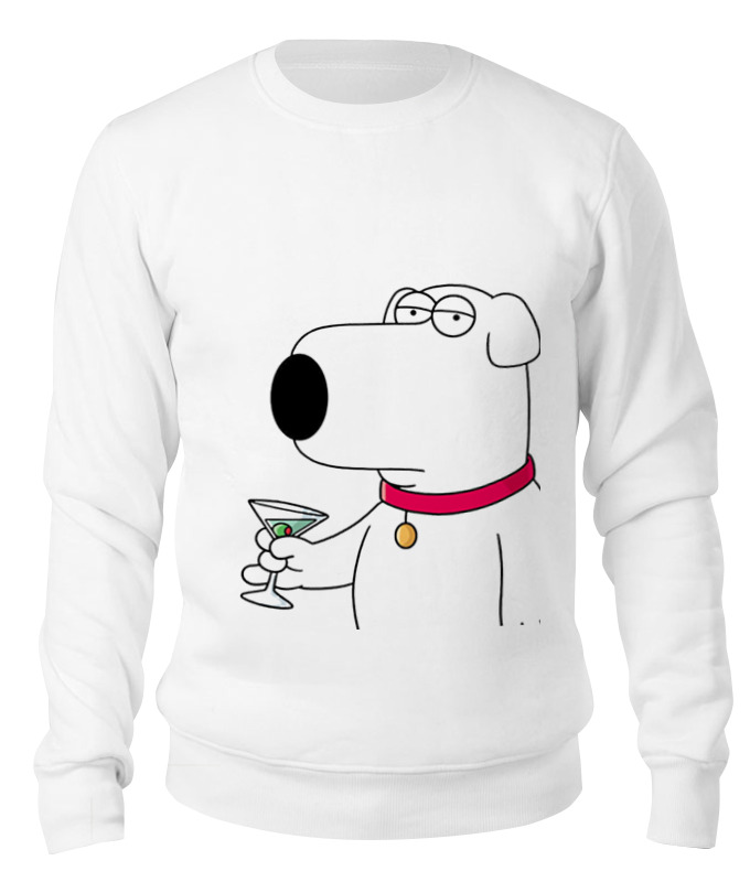 

Свитшот Printio Brian griffin белый 2XL, Brian griffin