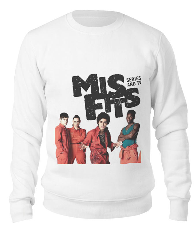 

Свитшот Printio Отбросы-mis fits белый 2XL, Отбросы-mis fits