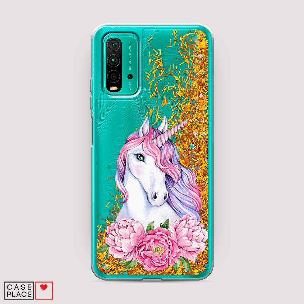 

Чехол Awog на Xiaomi Redmi 9T "Единорог с пионами", Разноцветный, 39890-1