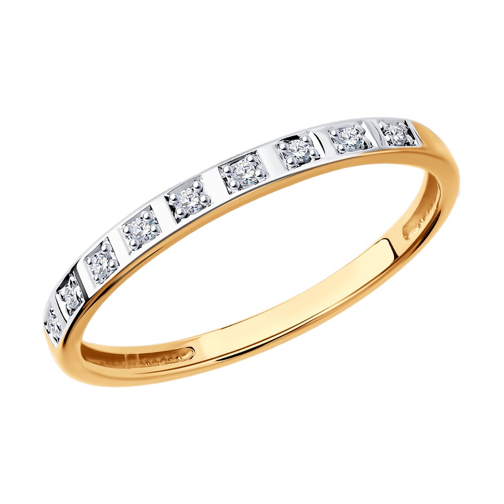 

Кольцо из золота р. 15,5 SOKOLOV Diamonds 1011552, бриллиант, 1011552