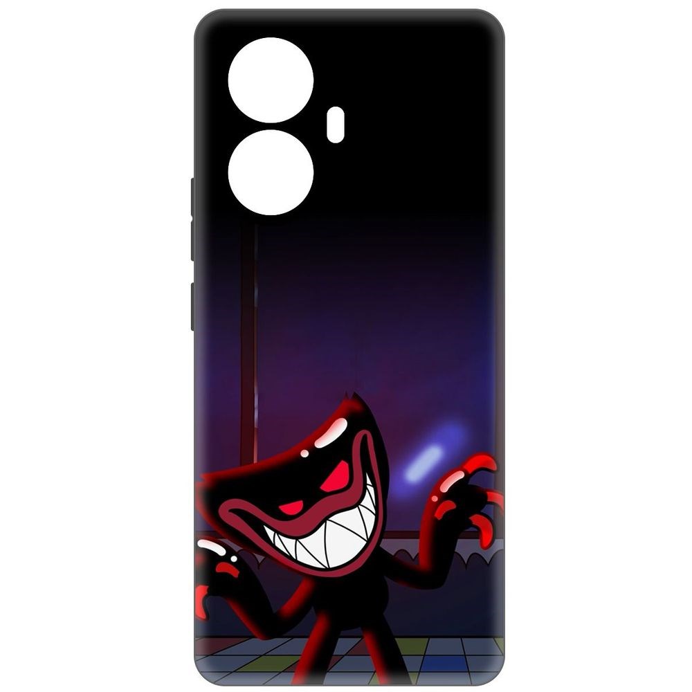 

Чехол-накладка Софт Хаги Ваги для Realme 10 Pro+, Черный