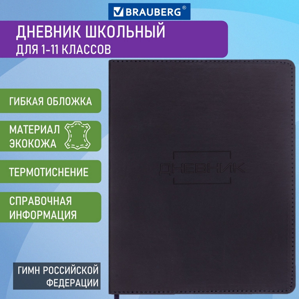

Дневник 1-11 класс Brauberg 105444 48 листов 2 штуки, 105444.236454