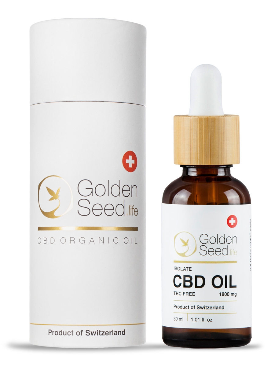 

Масло CBD OIL "Изолят 6%. 1800 мг" Goldenseed.life 30 мл, isolate 6