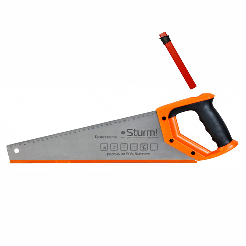 Ножовка по дереву 450мм STURM 1060-11-4507 с карандашом (STURM)