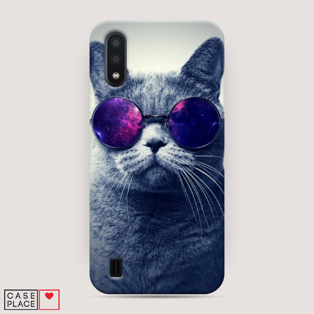 

Пластиковый чехол "Космический кот" на Samsung Galaxy A01