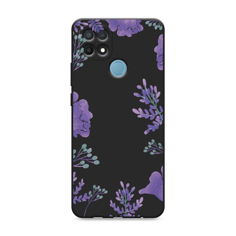 

Чехол Awog на Oppo A15/A15s "Сиреневая цветочная рамка", Разноцветный, 254752-1