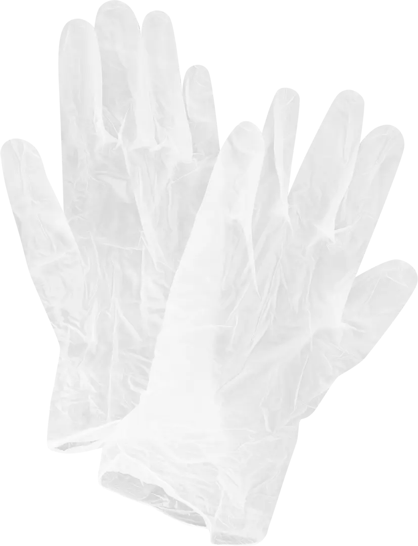 Перчатки виниловые одноразовые B&B bright.balanced PerL50 размер 9/L, 50 пар защитные виниловые перчатки on