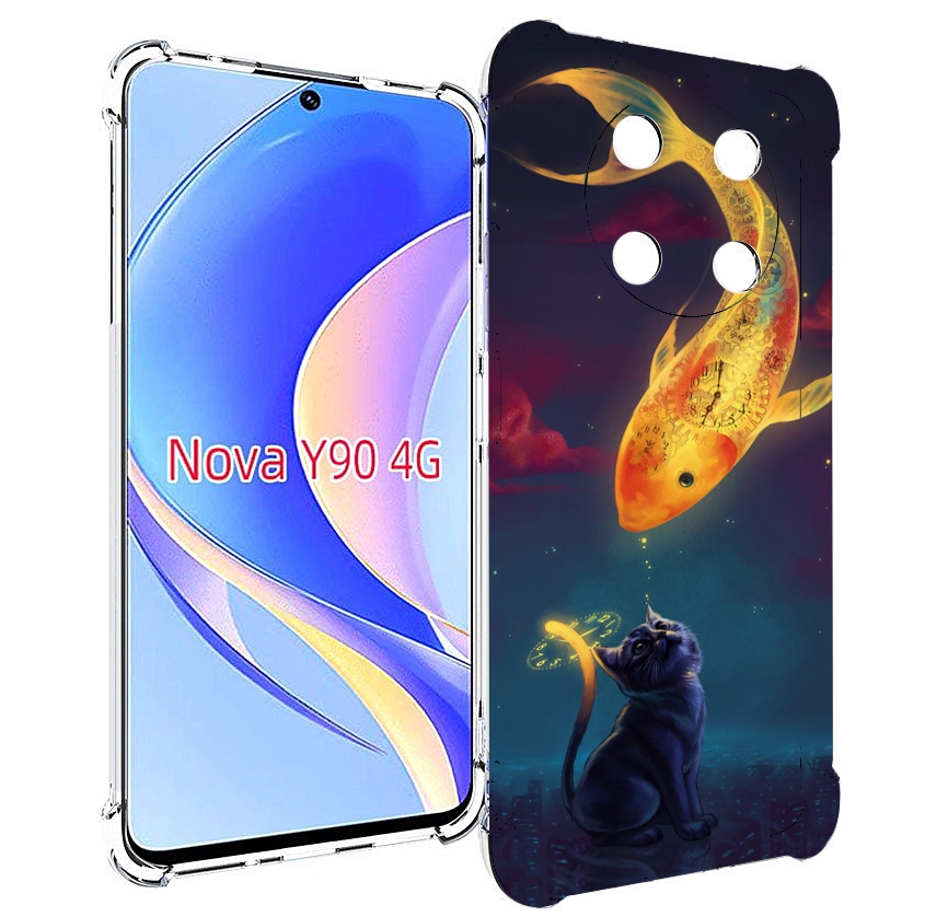 

Чехол MyPads золотая-рыбка-часовая для Huawei Nova Y90 (CTR-LX1) / Enjoy 50 Pro, Tocco