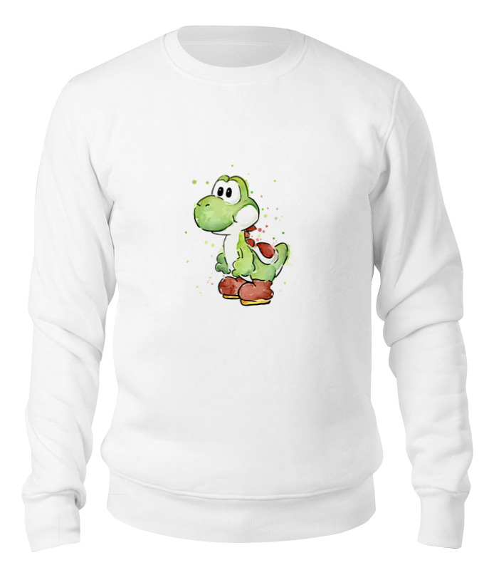 фото Свитшот printio yoshi (mario) белый 2xl