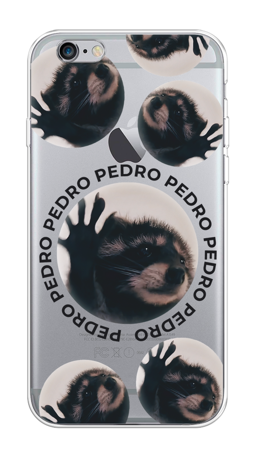 

Чехол на Apple iPhone 6/6S "Pedro енот", Черный;бежевый;прозрачный, 0104S50-1