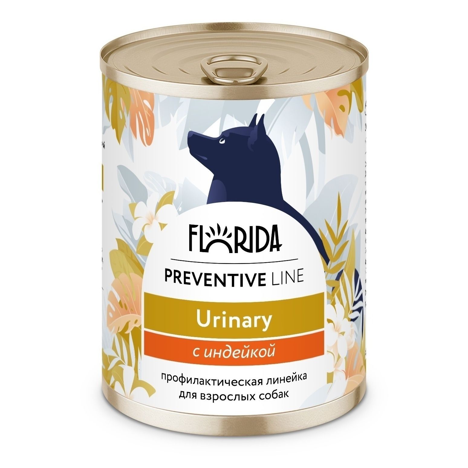 Влажный корм Florida Preventive Line Urinary индейка для собак 340 г 10000₽