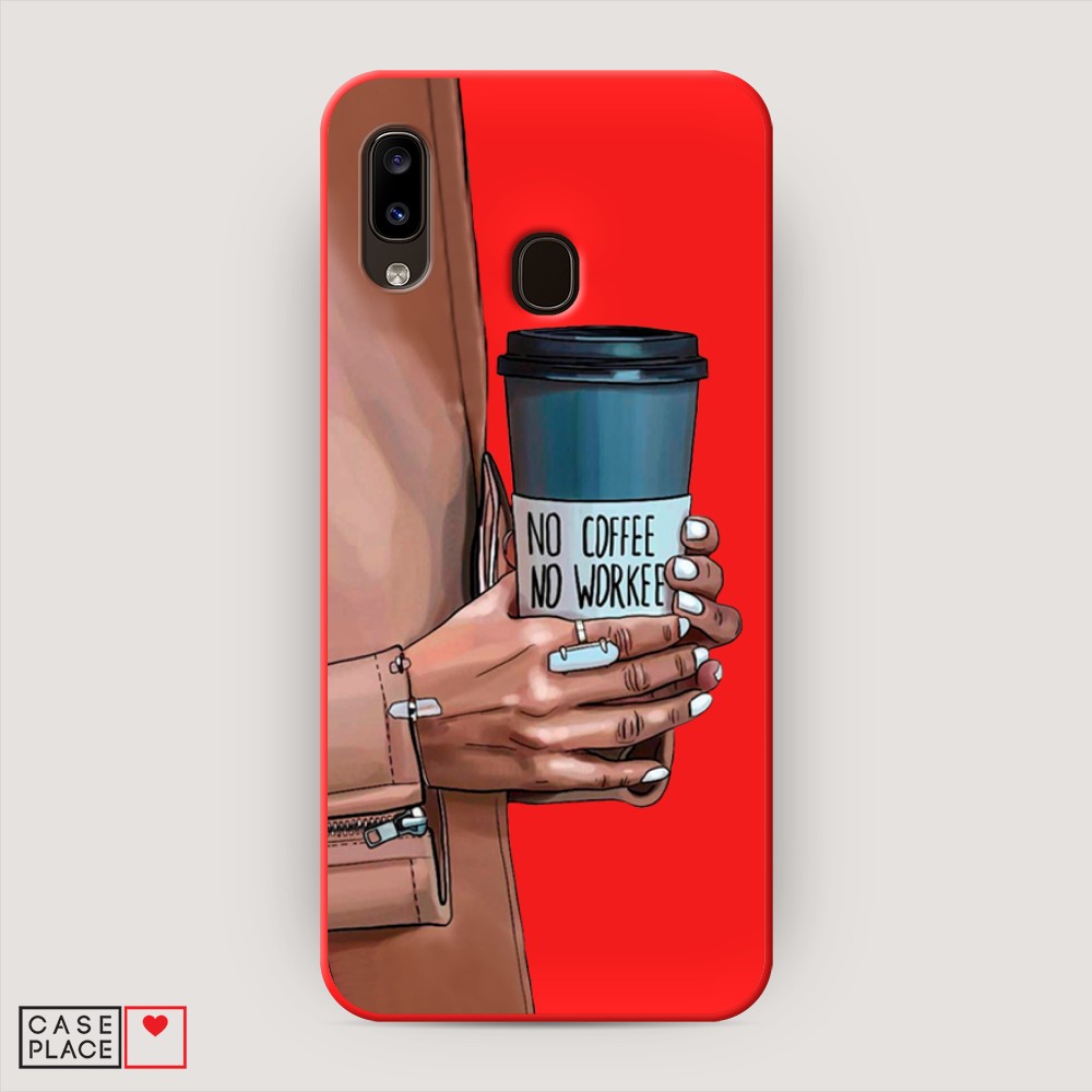 

Чехол Awog на Samsung Galaxy A20/A30 "No coffee", Разноцветный, 27653-1
