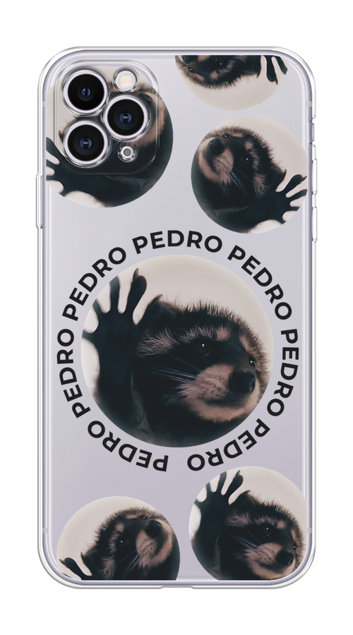 

Чехол на Apple iPhone 11 Pro "Pedro енот", Черный;бежевый;прозрачный, 12350-1