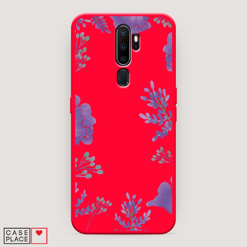 

Чехол Awog на Oppo A5/A9 2020 "Сиреневая цветочная рамка", Разноцветный, 251953-1